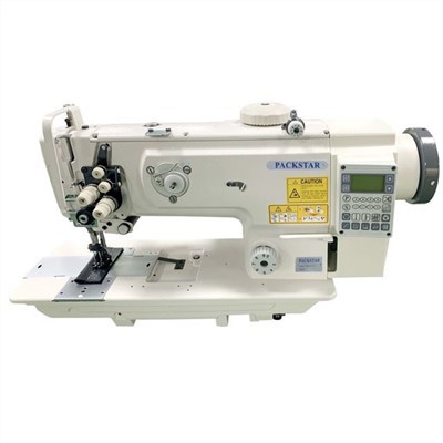 Máquina de costura de saco de filtro de cama plana de duas agulha